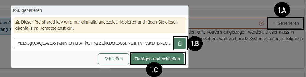 Pre-Shared Key generieren